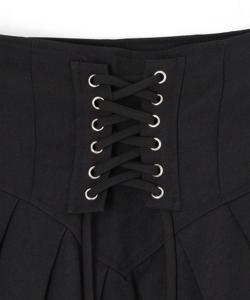 M DOLLY スカート lace up high waist carina skirt/レースアップハイ