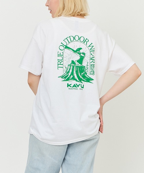KAVU（カブー） tシャツ Stump Frog Tee/スタンプ フロッグ Tシャツ