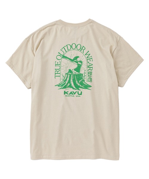 KAVU（カブー） tシャツ Stump Frog Tee/スタンプ フロッグ Tシャツ