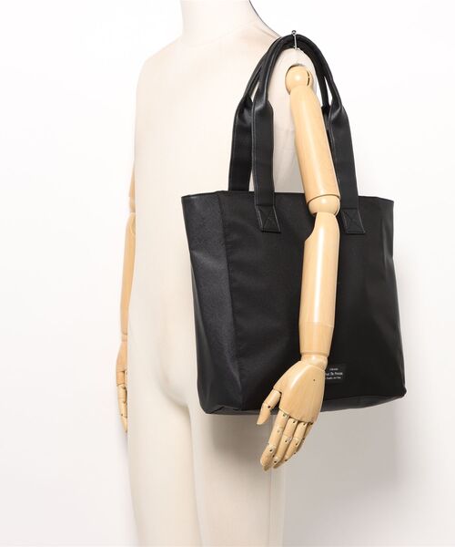 BACK NUMBER トートバッグ 「BACK NUMBER」杢調ポリコンビトートバッグ