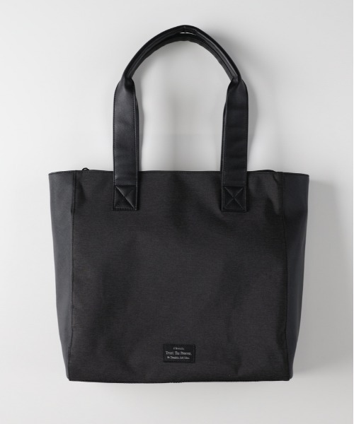 BACK NUMBER トートバッグ 「BACK NUMBER」杢調ポリコンビトートバッグ