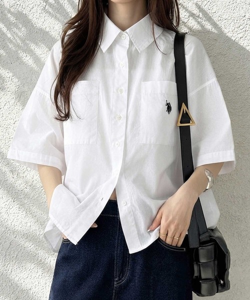 U.S. POLO ASSN.（ユーエスポロアッスン） ブラウス シャツ GeeRA別注