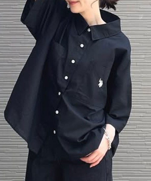 U.S. POLO ASSN.（ユーエスポロアッスン） ブラウス シャツ 半袖 GeeRA