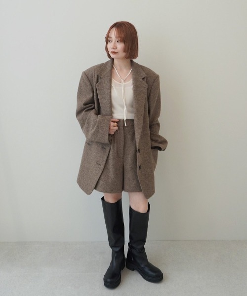 「anuke」 ショートパンツ 36inch ブラウン レディース