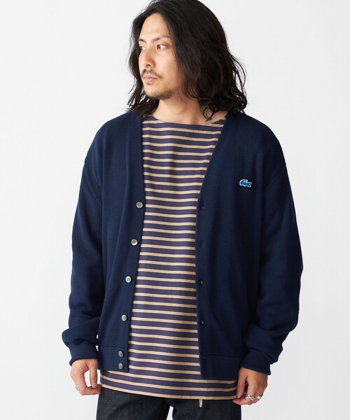 LACOSTE（ラコステ） ニットカーディガン 5 ネイビー メンズ