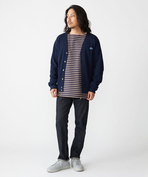 LACOSTE（ラコステ） ニットカーディガン 5 ネイビー メンズ