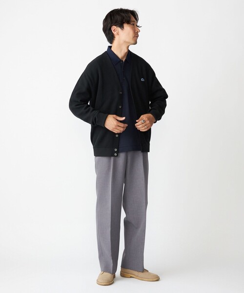 LACOSTE（ラコステ） ニットカーディガン 5 ネイビー メンズ