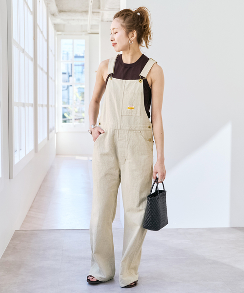 Spick&Span/PAY-DAY ストライプオーバーオール サイズ38 Spick＆Span（スピック アンド スパン） サロペット オーバーオール