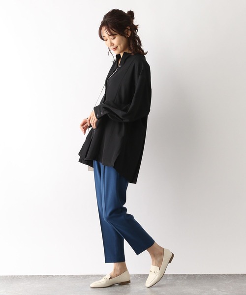 「GLOBAL WORK」 長袖ブラウス MEDIUM ブラック レディース_画像3