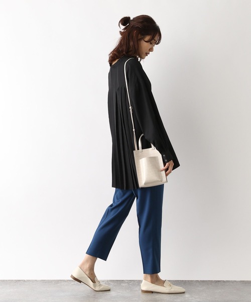 「GLOBAL WORK」 長袖ブラウス MEDIUM ブラック レディース_画像4