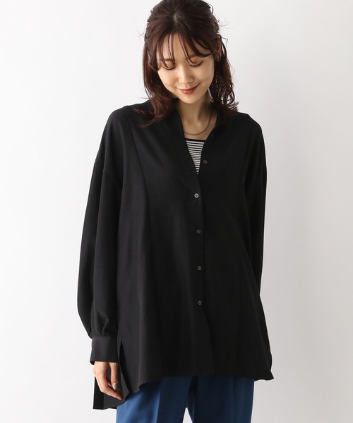 「GLOBAL WORK」 長袖ブラウス MEDIUM ブラック レディース_画像6