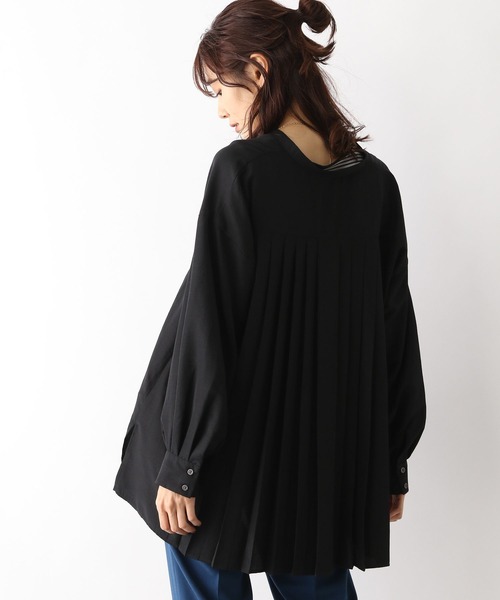 「GLOBAL WORK」 長袖ブラウス MEDIUM ブラック レディース_画像8