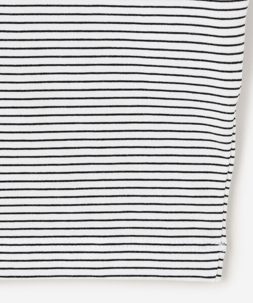 tシャツ handvaerk | 60/2 ビッグクルーネックTシャツ STRIPE MEN メンズの画像