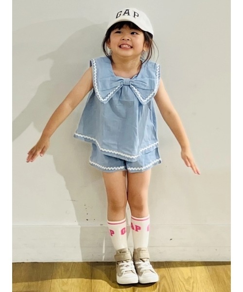 GAP（ギャップ） セットアップ デニム リボン コーデセット (幼児 