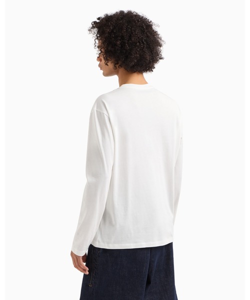 「ARMANI EXCHANGE」 長袖Tシャツ MEDIUM ブラック メンズ_画像3