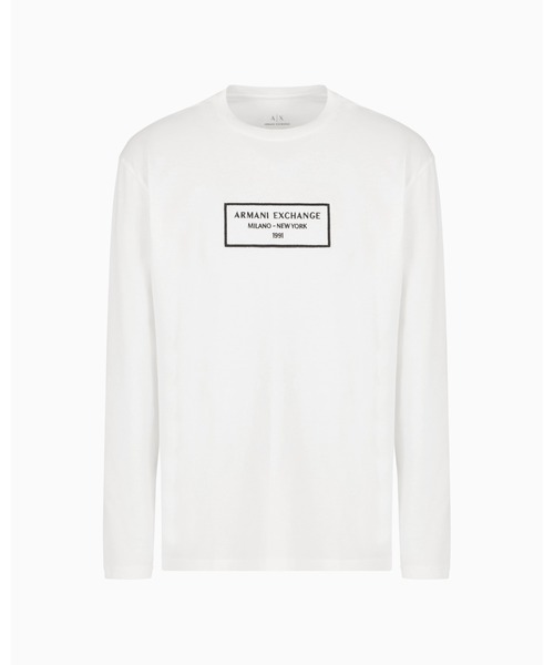 「ARMANI EXCHANGE」 長袖Tシャツ MEDIUM ブラック メンズ_画像6