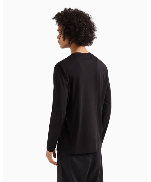 「ARMANI EXCHANGE」 長袖Tシャツ MEDIUM ブラック メンズ_画像7
