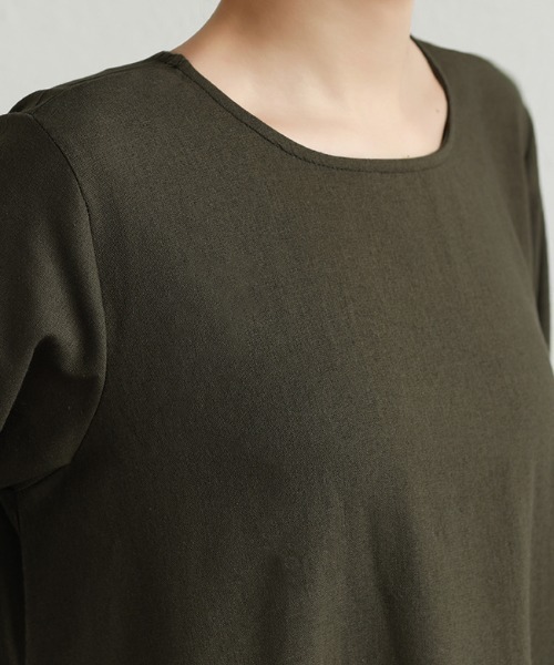 「COCOMOMO」 7分袖ワンピース X-LARGE レッド レディース_画像5
