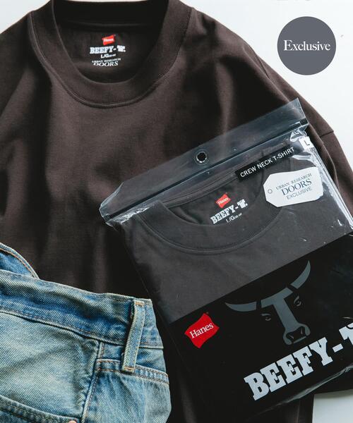 Hanes（ヘインズ） tシャツ 「別注」HANES×DOORS BEEFY-T DOORS FIT