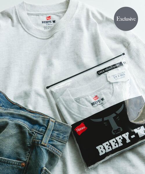 Hanes（ヘインズ） tシャツ 「別注」HANES×DOORS BEEFY-T DOORS FIT