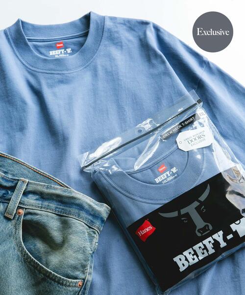 Hanes（ヘインズ） tシャツ 「別注」HANES×DOORS BEEFY-T DOORS FIT