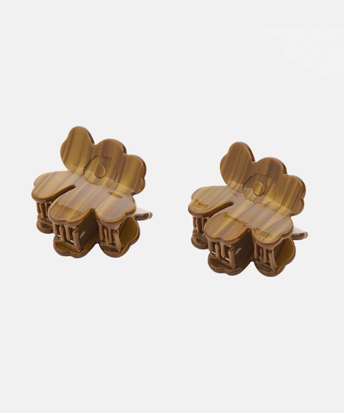 マリメッコ　ヘアクリップ　ブラウン　Marimekko marimekko（マリメッコ） ヘアクリップ Nano Unikko / Hair Clip Set