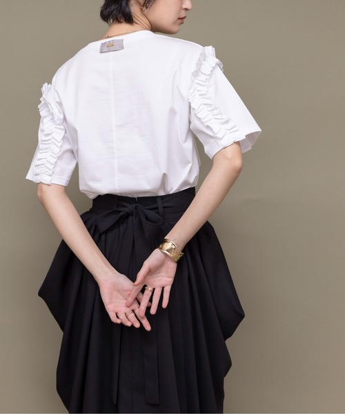 「Eimee Law」 半袖カットソー 38 ブラック レディース_画像5