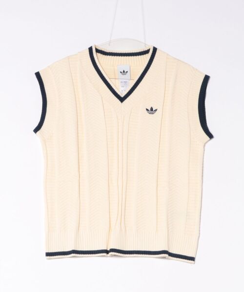 adidas（アディダス） ベスト ジレ W CABLE KNIT VEST ショート