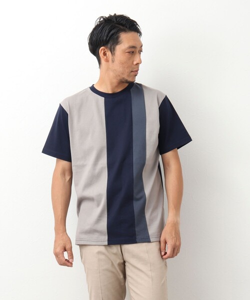 「NOLLEY'S goodman」 半袖Tシャツ L グレー系その他 メンズ_画像3