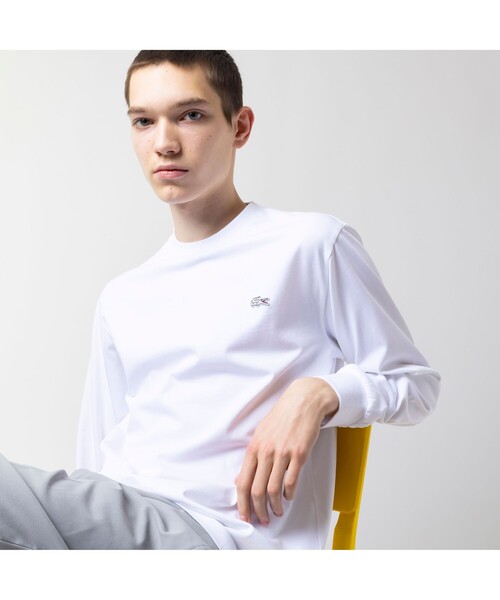 「LACOSTE」 長袖Tシャツ 5 ネイビー メンズ_画像2