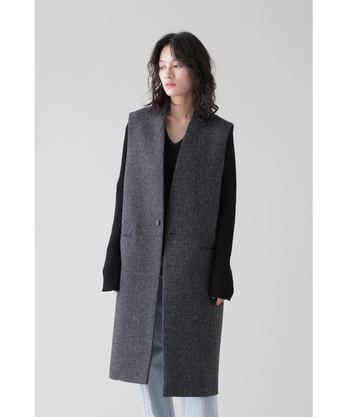 ブルゾン アウター YLEVE / SHETLAND WOOL TWEED N/S JK レディース