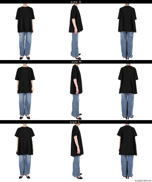coca（コカ） tシャツ エンボス加工Aライン半袖チュニック レディース