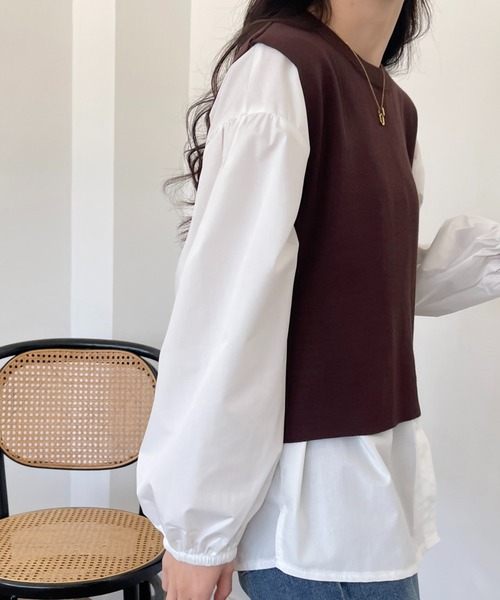 日本製好評 シャツ ブラウス レイヤードニットベスト+ ブラウスセット ZOZOTOWN PayPayモール店 - 通販 - PayPayモール 安い超歓迎