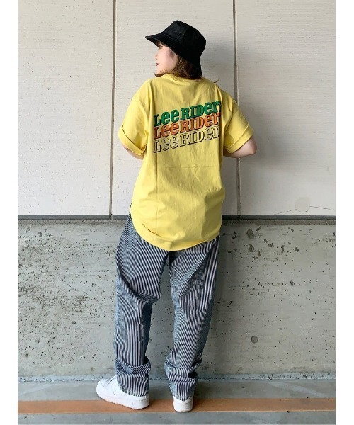Lee tシャツ 「Lee」バック3連ロゴプリントT メンズ