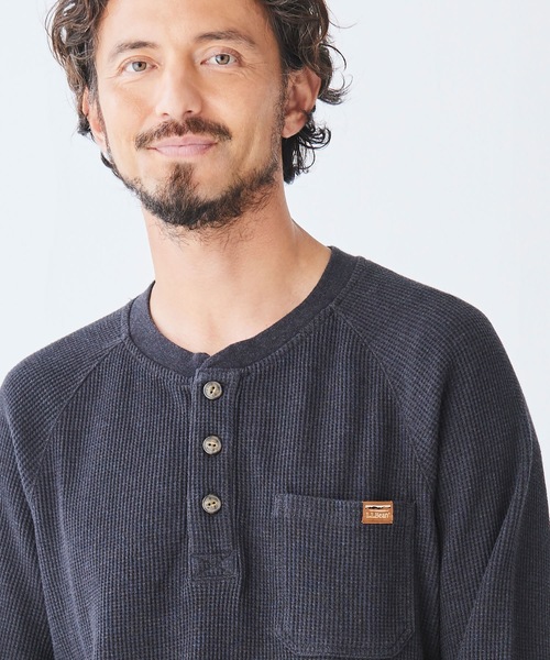 L.L.Bean（エルエルビーン） ヘンリーネック tシャツ ビーンビルト