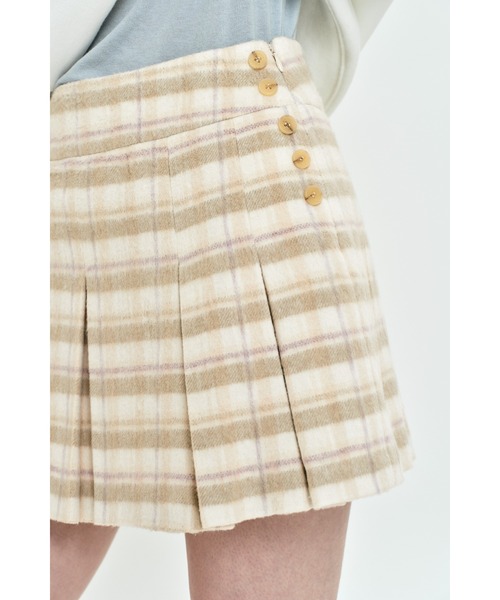 スカート KIRSH CHERRY BUTTON POINT TAILER SKIRT/キルシー チェリーボタン テーラースカート