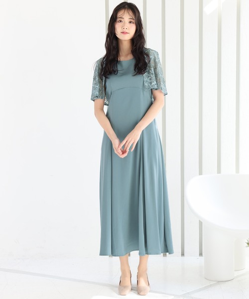 PourVous（プールヴー） ドレス 結婚式 パーティードレス 七分袖と