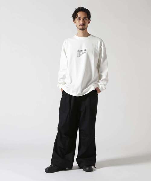 ◆24SS AECA WHITE AECA SIGN ロングTシャツ◆ A4A tシャツ A4A/エーフォーエー/RIPPLES LST/ロンT メンズ