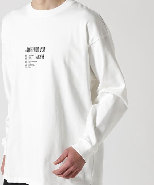 【A/X】センターロゴ 長袖 Tシャツ Driftwood / 送料無料 A4A tシャツ A4A/エーフォーエー/RIPPLES LST/ロンT メンズ