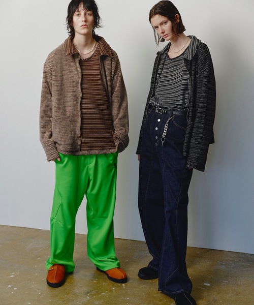 JieDa セーター ニット REVERSIBLE CHAIN STITCH KNIT CREW メンズ 