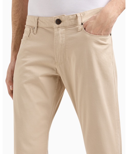 極美品【エンポリオアルマーニ】ウォッシャブルストレッチパンツゴムウェスト50 EMPORIO ARMANI ジーンズ 「エンポリオ アルマーニ」スリム