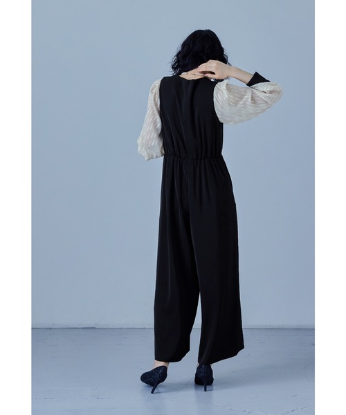 niana パンツドレス カシュクールデザインパンツドレス