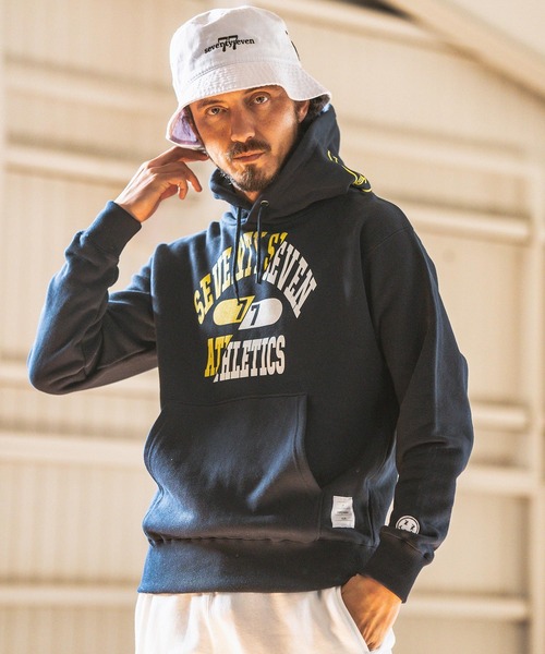 八十八ヶ所巡礼　グッズ　バケットハット 黒 S/M 刺繍ロゴ seventy seven 帽子 ハット mko11866- embroidery bucket hat