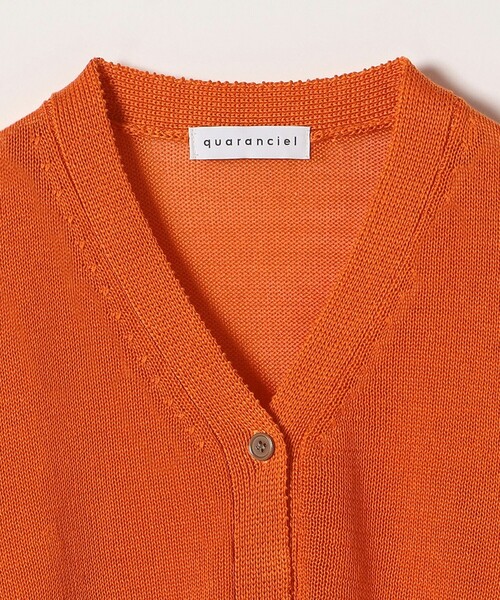 OLD JOE BRAND オレンジ Vネック カーディガン 店舗在庫 - 【WEB限定】ボーダー＆無地Vネックシアー