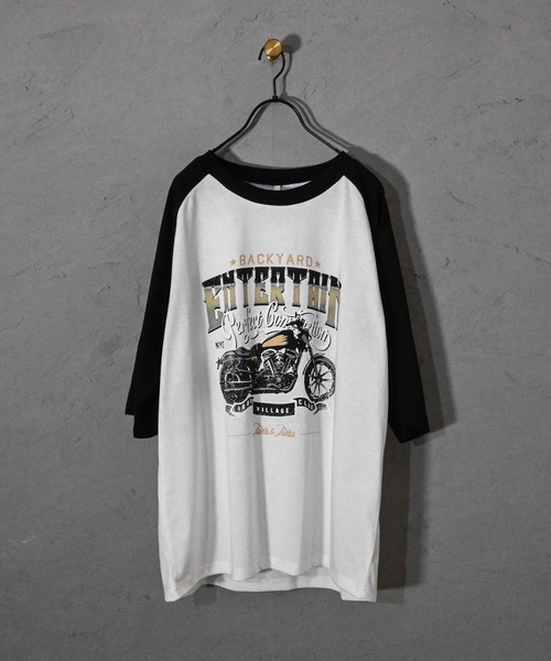 tシャツ 16/TC天竺 ラグランTシャツ(イーグル、モーターサイクル