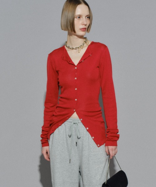 yae】Everyday slim fit cardigan / エブリディスリムフィット