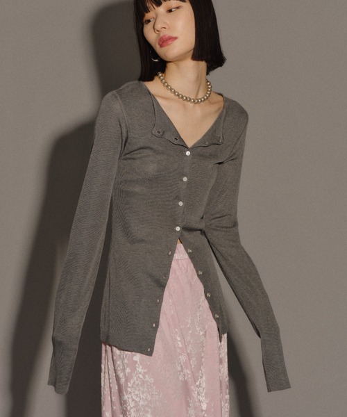 yae カーディガン yae】Everyday slim fit cardigan / エブリデイスリムフィット