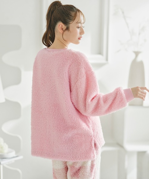 にこまま　リブモールニット　腹巻きパジャマ ふんわりやわらかくお腹にフィット・温活にも】リブモールニット