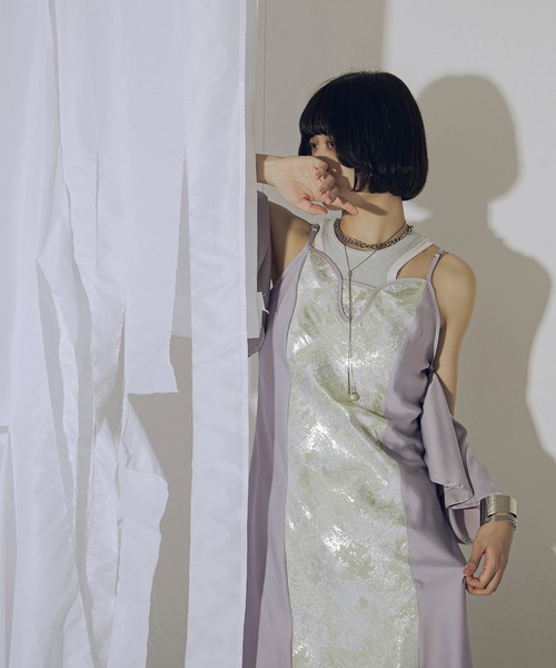 Ezick（エジック）の「Jacquard line サマードレス（ドレス