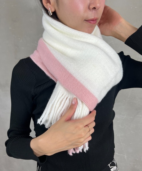 マフラー・ストール MOLLIOLLI Mollie Ring Eco Fur Muffler Brown MOLLI RING fur muffler [beige] - MOLLIOLLI
